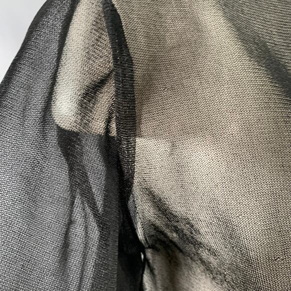 CALVIN KLEIN COLLECTION Size XS Wilson Black Mesh T-Shirt Dress - Picture 13 of 16